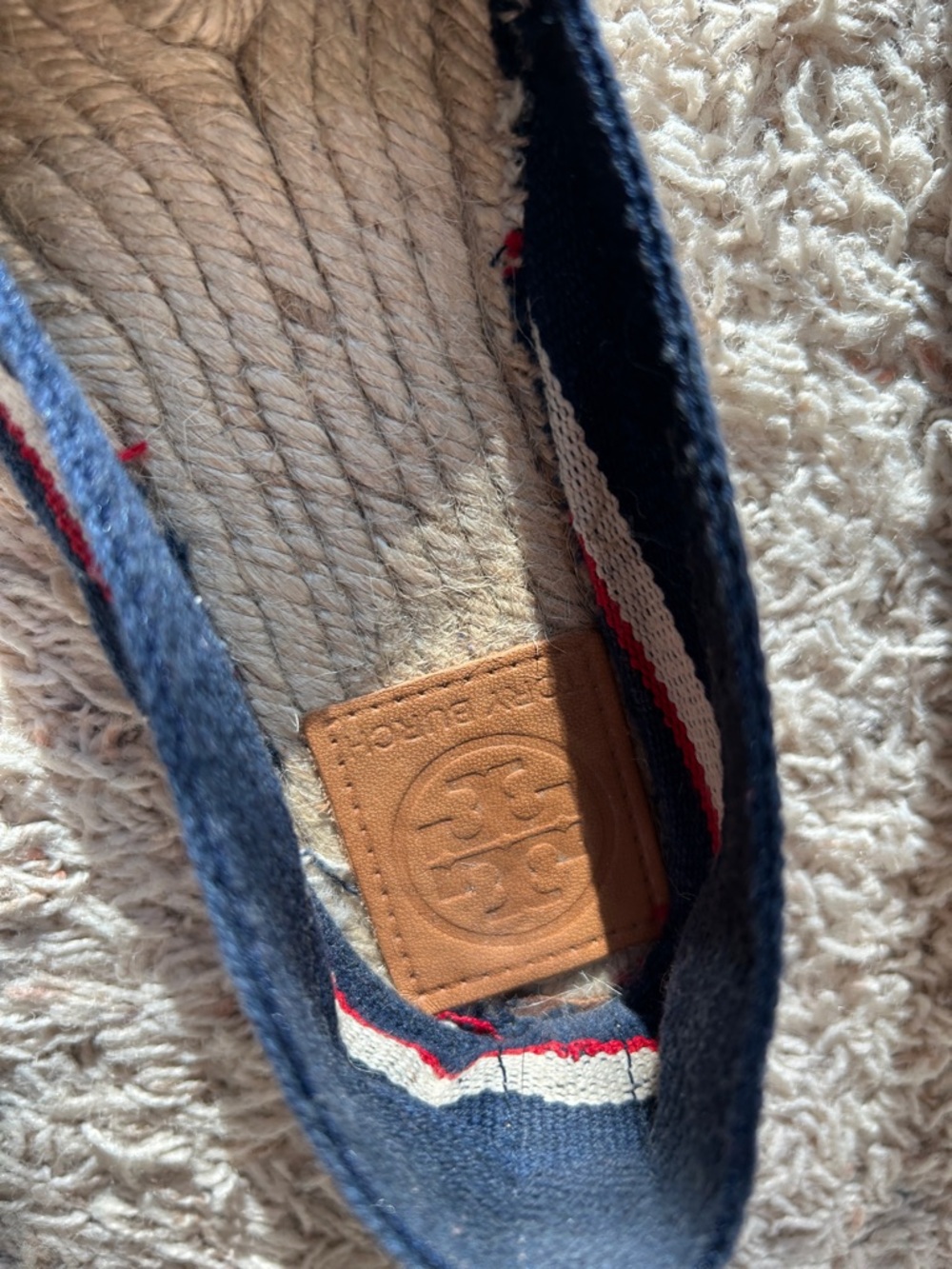 Tory Burch EUC red white blue espadrilles - Picture 4 of 4